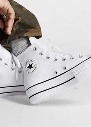 Шкіряні кеди converse chuck taylor all star lift