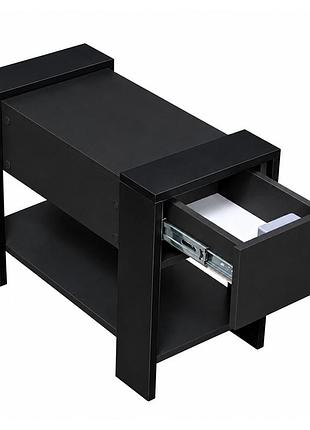 Тумба с электронным доступом mzavod луго s 60×30×45 см черная скрытое отделение