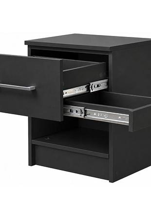 Тумба с электронным доступом mzavod монако-1 pn черная 40×35×50 см