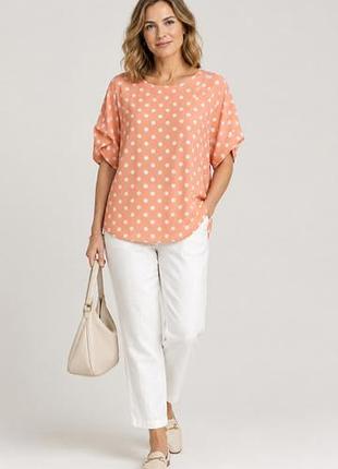 Блуза в горох из вискозы gerry weber