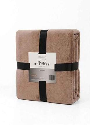 Плед 180*200 велсофт blanket brown тм arcloud