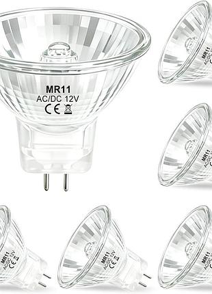 Галогенная лампочка easyiyi mr11 gu4 12v 35w регулируемая 2700k, 9 шт