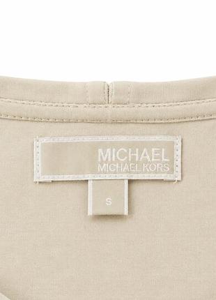 Платье michael kors шелковое бежевое 4