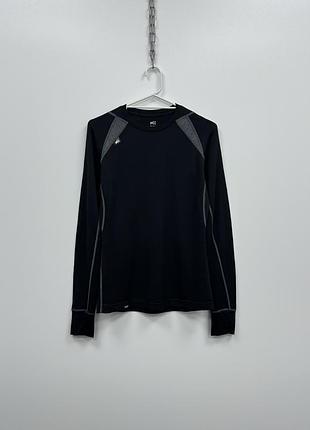 Шерстяний лонгслів кофта millet merino wool carline long sleeve black