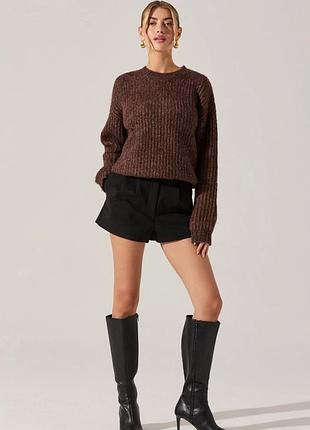 Чорні замшеві шорти aritzia babaton