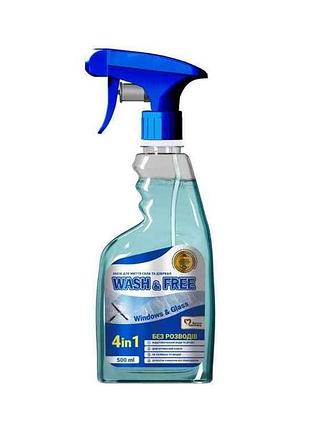 Средство д/мытье стекла и зеркал 500мл тм wash free