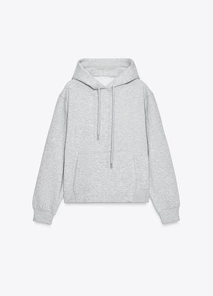 Худі утеплена толстовка кенгурушка s розмір 44 zara