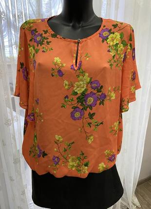 Шикарна блуза квітковий принт george р. 461 фото