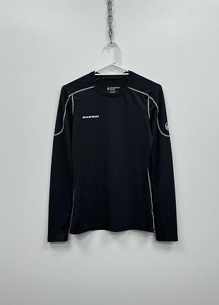 Спортивний лонгслів mammut go dry polytech long sleeve black