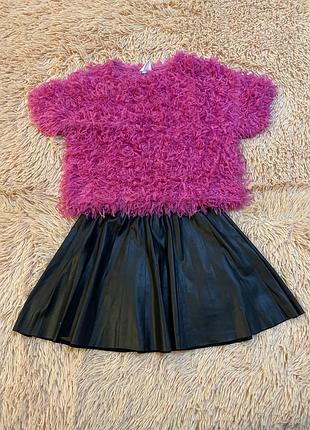 Стильна блуза zara & юбочка zara 🖤💓