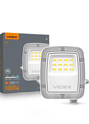 Led прожектор videx f5 10w 3000-5000-6500k 230v white (vl-f5-010cw)