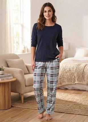 Женская пижама (футблка + штаны) marks &amp; spencer pure cotton р. 16–18