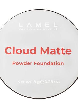 Матувальна пудра для обличчя lamel make up cloud matte powder 01, 8 г
