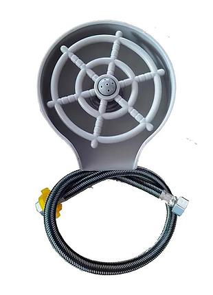 Омыватель для стаканов zerix was-02 grey (цвет серый) (zx6209)