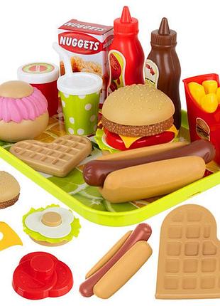 Набір іграшкових продуктів "фастфуд" iso trade 26321