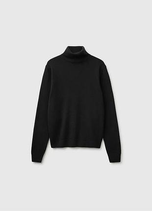 Жіночий чорний прямий гольф benetton