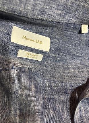Шикарна льняна сорочка massimo dutti!