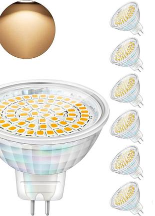 Led лампы gu5.3 hfcdl 4w mr16 теплый белый 12v 6 шт уценка