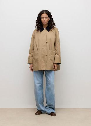 Женский коричневый оверсайз плащ vero moda