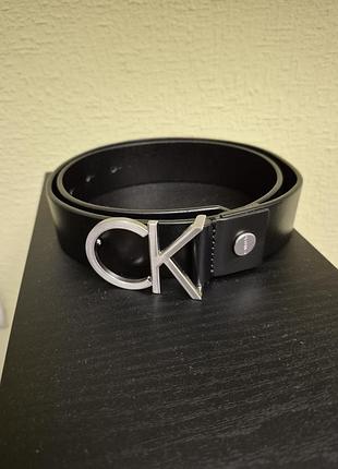 Фірмовий шкіряний ремень calvin klein