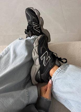 Кроссовки new balance 9060 black cordura