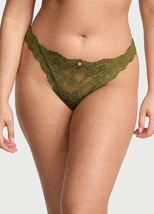 Кружевные трусики тонг victoria's secret