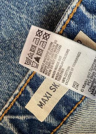 Спідниця максі джинсова шикарна m&s 6