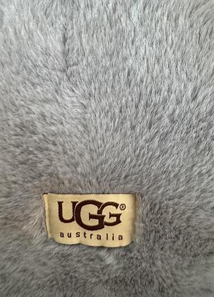 Шарф сірий хутро штучне ugg 3