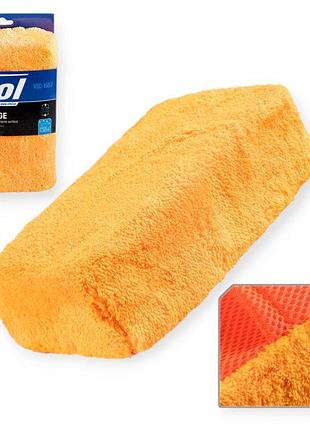 Губка з мікрофібри для миття автомобіля "рукавичка" 20х14х7 vitol