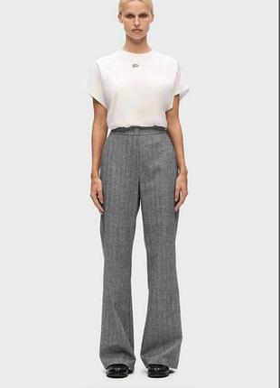 Брюки, штани твідові asos шерстяні в складі є шерсть лана