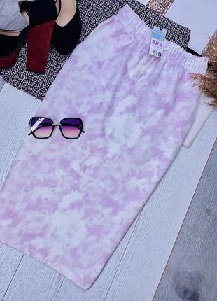 Нова осіння спідниця primark xs xxs міді спідниця олівець рожево біла спідниця маленького розміру трикотажна