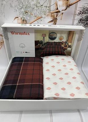 Постільна білизна фланелева warmatex євро розмір cinnamon