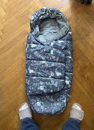 Конверт унісекс babydesign зимовий сірий з візерунком