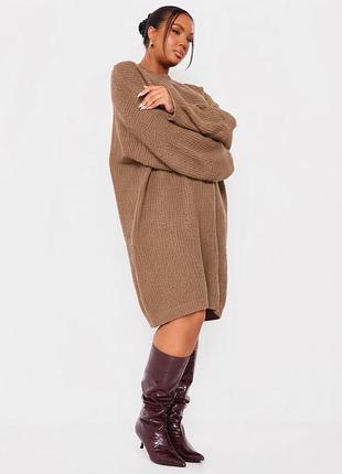 Крута, тепла жіноча сукня від boohoo 🤎 6