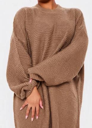 Крута, тепла жіноча сукня від boohoo 🤎 5