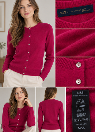 Свитер женский, 100% кашемир, идеальное состояние, m&amp;s collection, размер s-m
