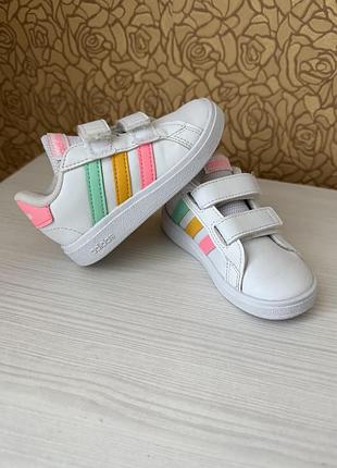 🌈 оригінальні adidas grand court (р. 21 — 13.5 см) в ідеалі!