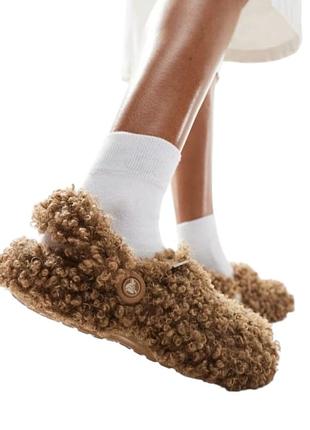 Утеплені крокси сабо crocs cozzzy clog хутро m8 w10 (26 см)