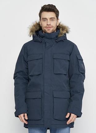 Зимова парка jack wolfskin glacier canyon, розмір l, синя