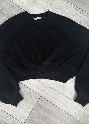 Светр жіночий zara укорочений чорний розмір s