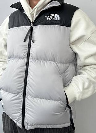 Жилетка the north face grey/black