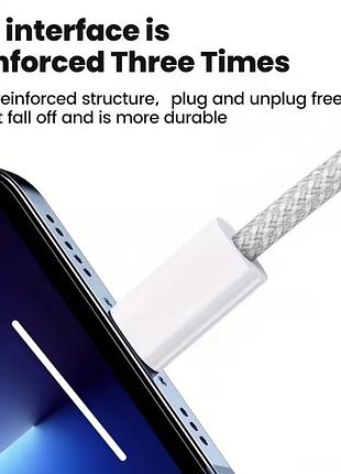 Кабель usb type-c на type-c 60w nnbili (1 метр) для смартфона, iphone, планшета та ноутбука