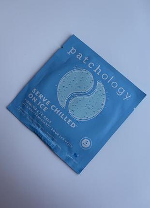 Охолоджуючі гідрогелеві патчі patchology serve chilled on ice firming eye gels - single