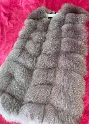 Роскошный жилет из натурального меха песца! 💎