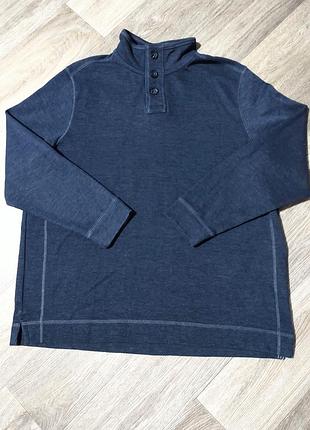 Чоловіча синя кофта толстовка boston crew від george, розмір xl-xxl.