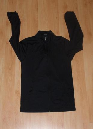 Чёрная спортивная кофта на молнии nike dri-fit drill academy black jacket under era original xs-s найк jordan bomber