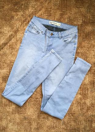Джинси блакитні сині скінні skinny