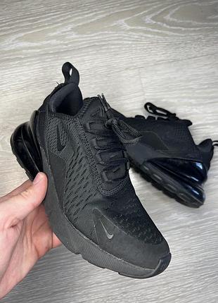 Кросівки жіночі nike air max 270 чорні, розмір 37, довжина устілки 23 см