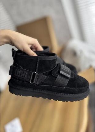 Чорні ugg угги на липучках