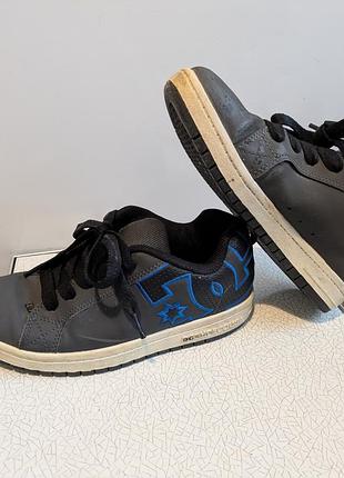 Кросівки  dc shoes court graffik  сині шкіряні
